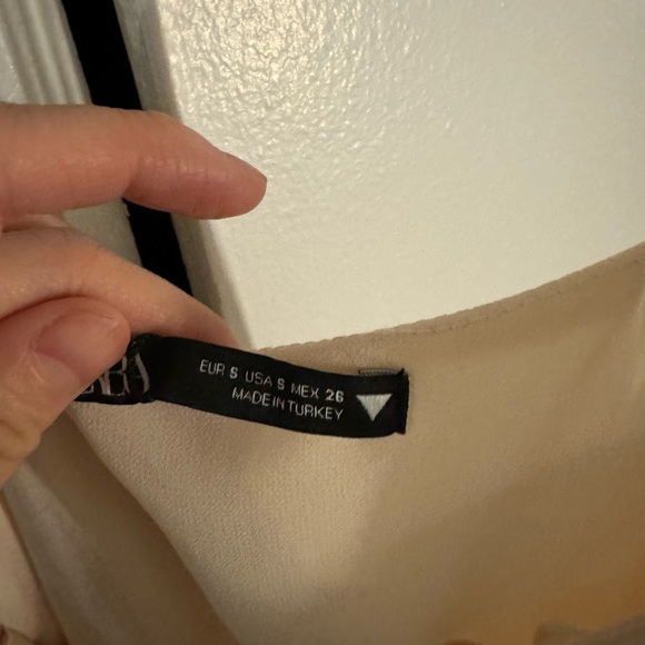 NEW WITH TAGS | Zara SATIN EFFECT WRAP DRESS | Small, SM - Picture 4 of 5